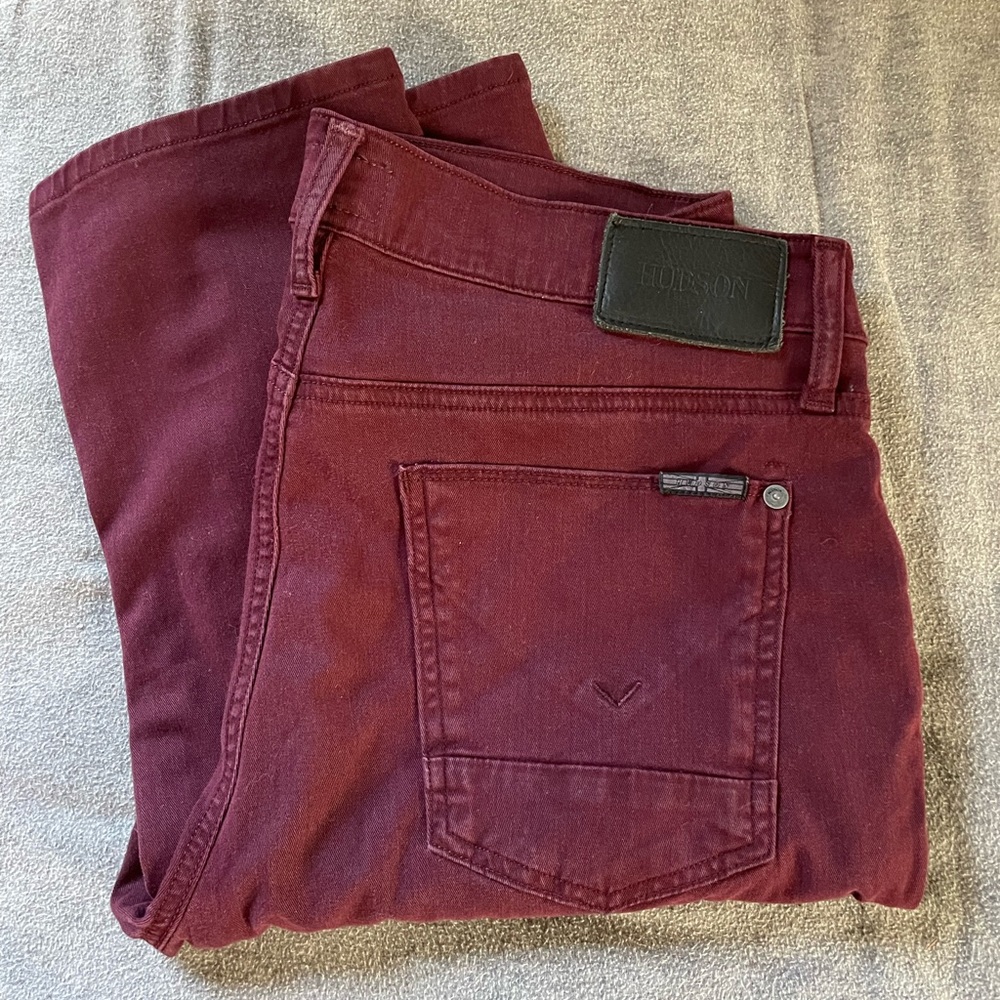 Hudson Blake Slim Straight zip fly pants